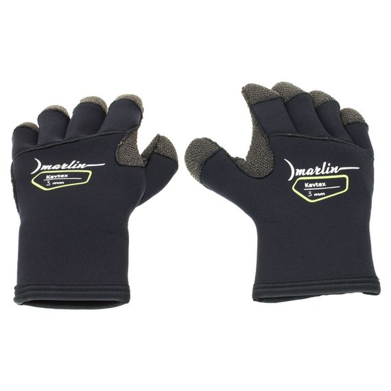 Перчатки Marlin Kevtex 3 мм Черные