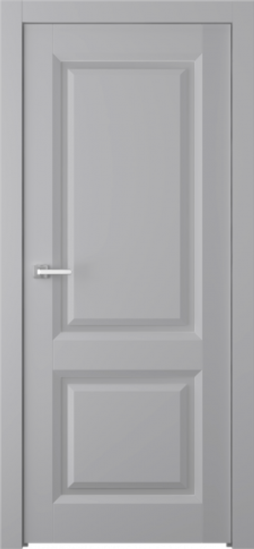 Дверь Платинум 2 / Цвет Эмаль светло - серый / Мателюкс белый / Двери Belwooddoors