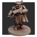 Astra Militarum Tallarn Desert Raiders Талларнский Сержант с автопистолетоим миниатюра для AOS,Waha, Настольная игра, НРИ, Варгейм, РПГ