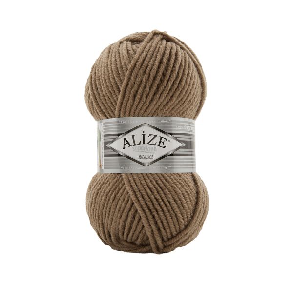 Пряжа Alize (Ализе) Superlana Maxi / уп.5 мот. по 100 г, 100 м, 991 песочный
