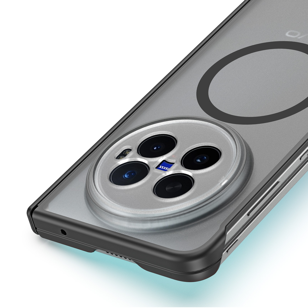 Усиленный чехол с черными рамками и с MagSafe для vivo X Fold 6, серия Expn Series Magnetic от Dux Ducis