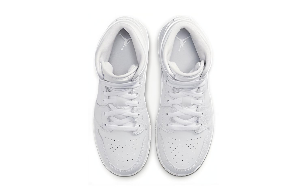 Jordan 1 Mid GS Triple White