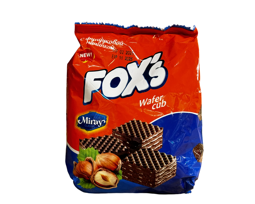 Вафли с Фундуковой начинкой FOXS Miray 200гр