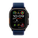 Умные часы Apple Watch Ultra 2 (2024) GPS + Cellular, 49mm, Black Titanium Case with Blue Trail Loop S/M, (Синий)