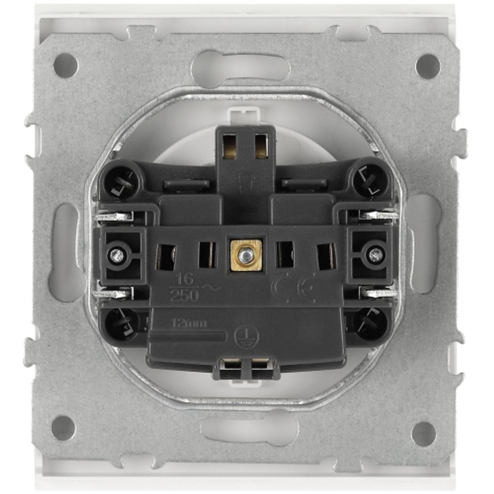 Розетка ЭРА Arktik 16-2101-08 с заземлением 2P+E Schuko 16А-250В белый матовый | Эра Arktik