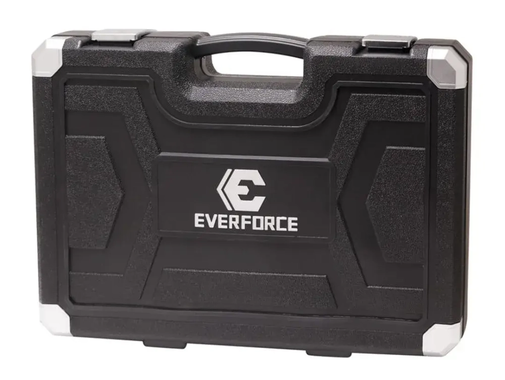 Набор инструментов 125 пр, 1/2'',1/4''(6гр) EVERFORCE EF-1072