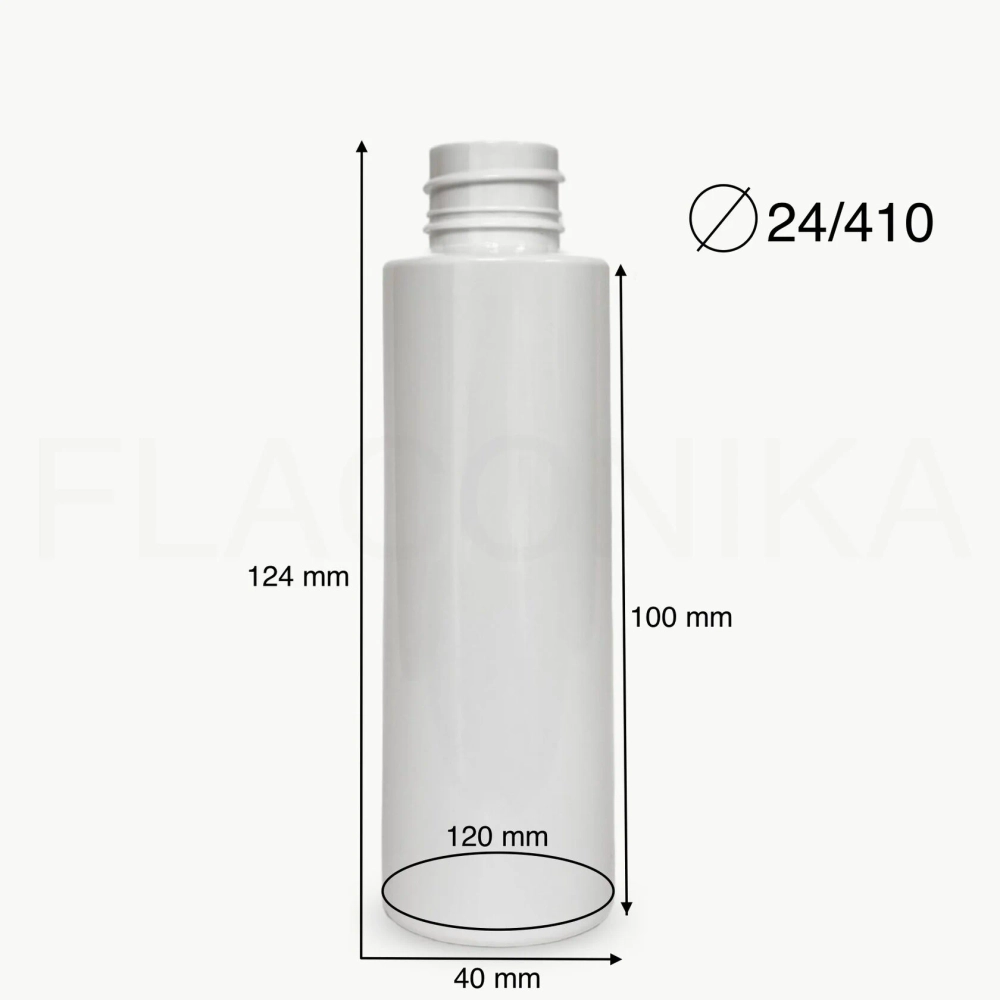 Флакон ПЭТ 100 мл (24) Цилиндр белый
