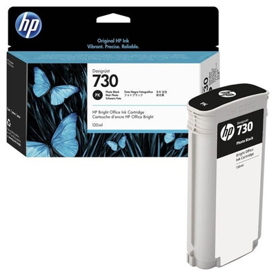Картридж HP 730 (P2V67A) для DesignJet T1600/T2600/T1700 черный фото (130 мл)