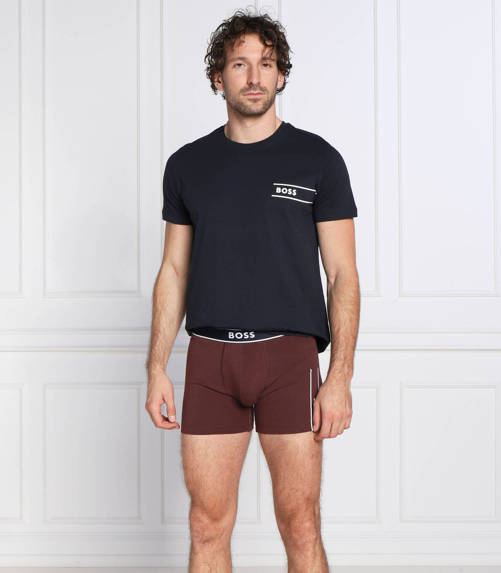 трусики-боксеры boxerbr 24 logo BOSS BLACK - бордовый(50479075)