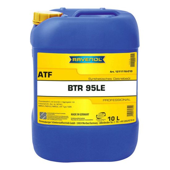 RAVENOL ATF BTR 95LE масло для АКПП 10 Литров