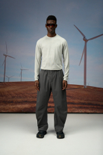Брюки Nothomme Blue Monte Casual Straight-Leg Trousers "Rock-Face Grey"
