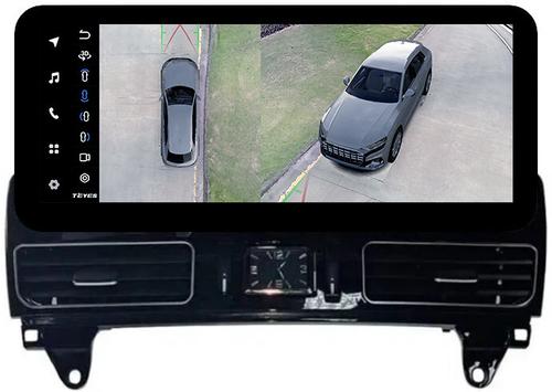 Магнитола для Mercedes-Benz ML W166, GL X166 2011-2015 NTG 4.5/4.7 (спец-рамка) - Teyes LUX ONE 360 монитор 12.3" 2K QLED на Android 10, Быстрая, CarPlay, 4G SIM-слот, 4 камеры в комплекте