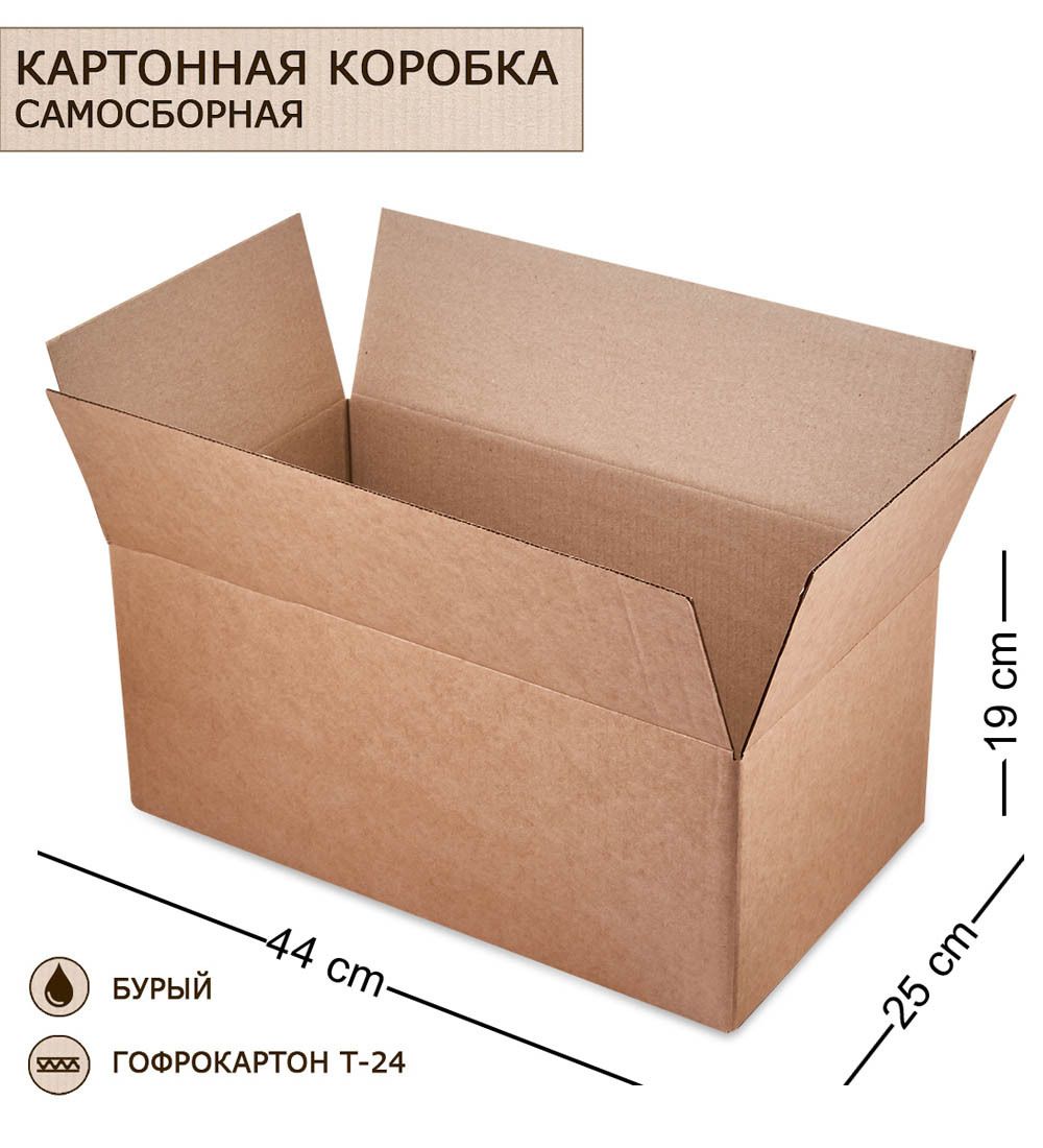 GAEM Art ГК-34 Коробка 4-х клапанная гофрокартон 440х250х190