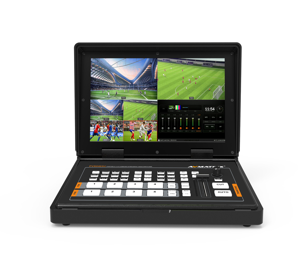 Видеомикшер AvMatrix PVS0403U, портативный, 4CH, SDI/HDMI, USB