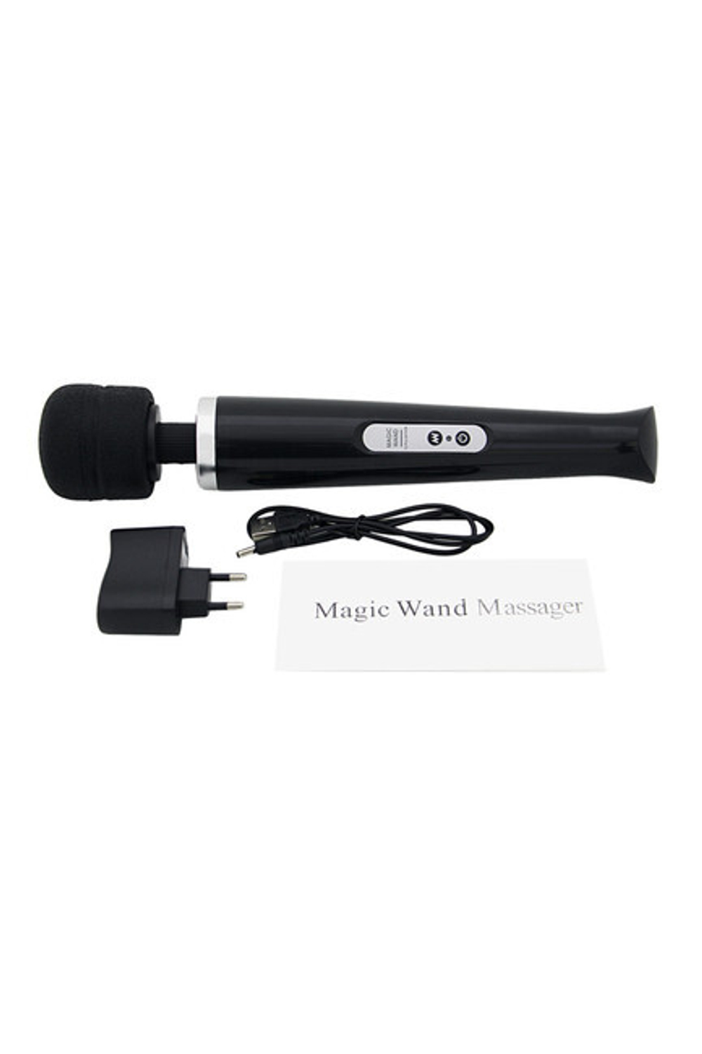 Вибромассажер беспроводной Hitachi Magic Wand Massager , черный (10 режимов) (Цвет: черный)