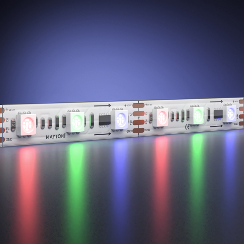 Светодиодная лента Maytoni 12В 5050 14,4Вт/м RGB 5м IP 68 201245