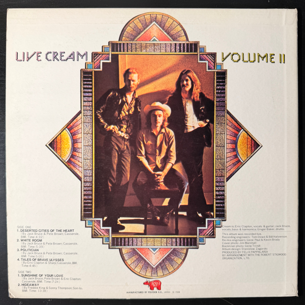 Cream – Live Cream Volume II (Япония 1975г.)