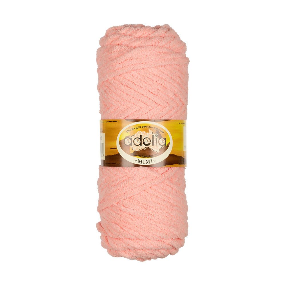 Пряжа Adelia Mimi / уп.5 мот. по 100г, 80м, 08 св.коралловый Пряжа Adelia Mimi / уп.5 мот. по 100г, 80м, 08 св.коралловый