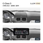 Магнитола для Mercedes-Benz C-класс (W204) 2007-2011 NTG 4.0 - Teyes LUX ONE монитор 12.3", Android 10, Быстрая, CarPlay, 4G SIM-слот