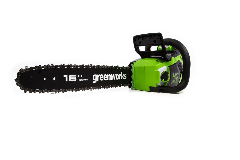 Аккумуляторная цепная пила Greenworks GD40CS18K4,2005807UA, 40v, 40 см, АКБ 2 А·ч и ЗУ