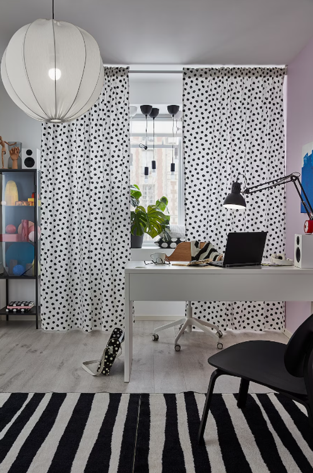 МИККЕ MICKE Стол письменный 142x50 см два ящика, белый