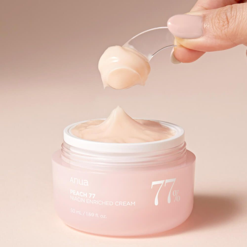 Anua Peach Niacin Enriched Cream Интенсивный крем-пудинг для гладкой и сияющей кожи