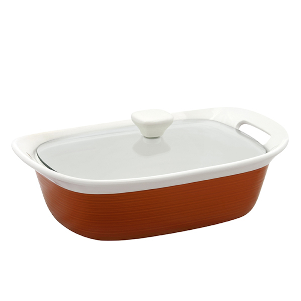 Форма для запекания с крышкой 2.3л Corningware красная
