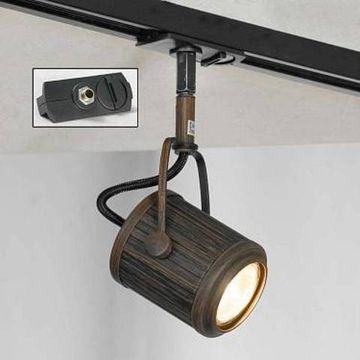 Трековый однофазный светильник LSP-9131-TAB коричневый Clifton Lussole LOFT