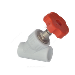 Клапан (вентиль) PP-R запорный белый Дн 25х45гр внутренняя пайка VALFEX 10174025