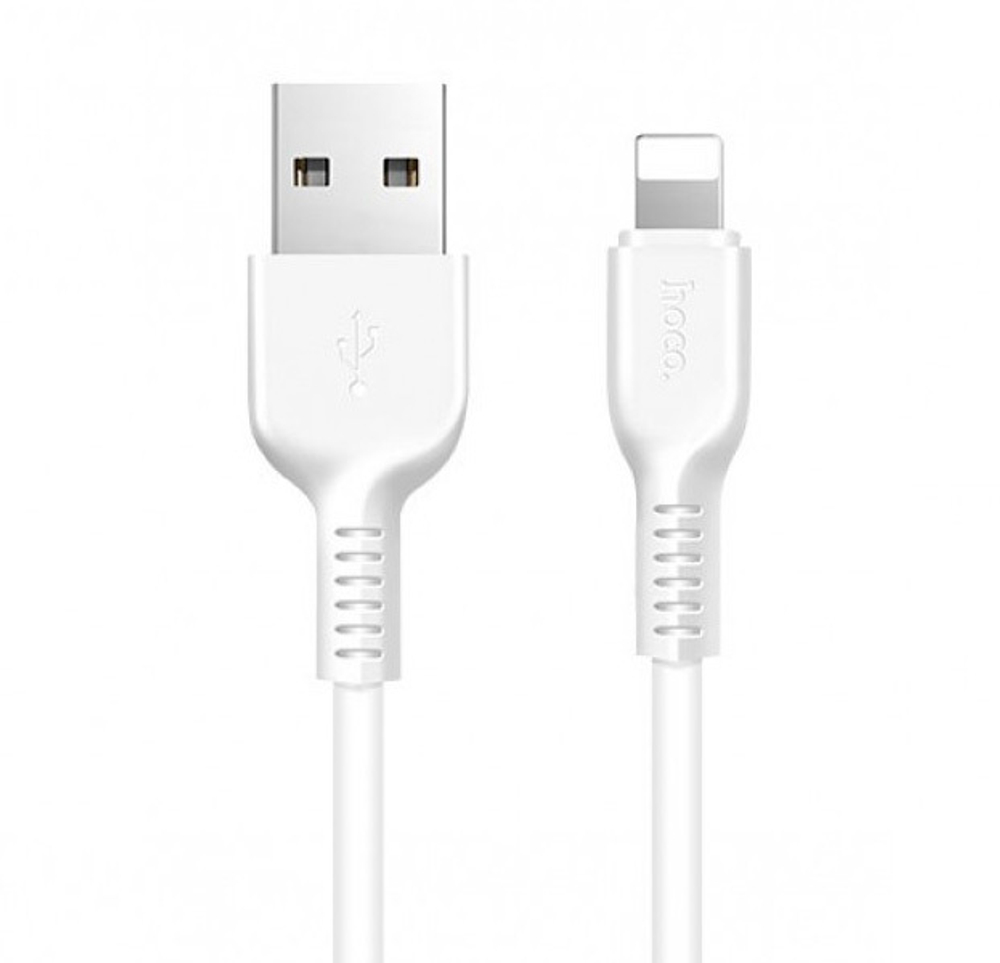 Кабель HOCO X13 USB-Lightning 2.4А 1м PVC White