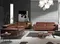 Трехместный диван с реклайнером Angel Cerda 5319-3P, коричневая кожа