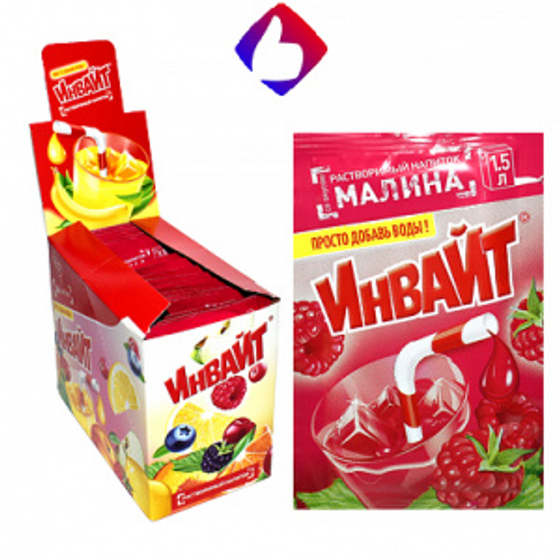 Растворимый напиток Invite Малина 12г*24шт