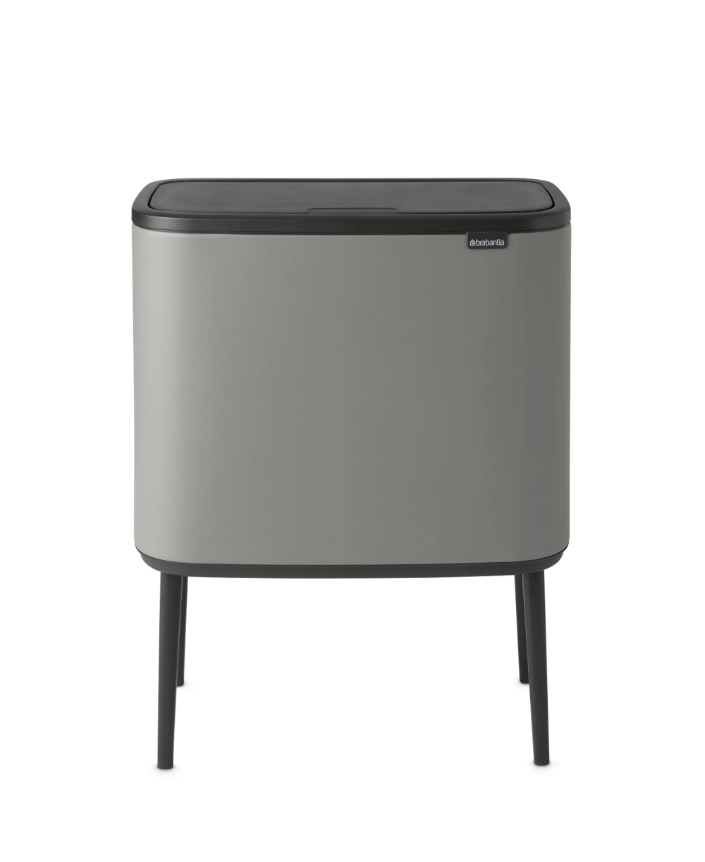 Brabantia Bo Touch 11+23л мусорный контейнер для минерального бетона серый EAN 8710755127243