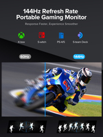 16.1" Портативный монитор UPERFECT Ucolor J4 FHD 1920x1080, 144 Гц, IPS