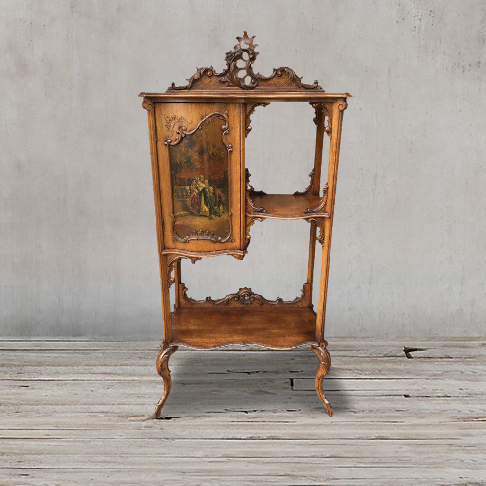 Стеллаж Льюис Roomers Antique DM- Louis walnut cabinet
