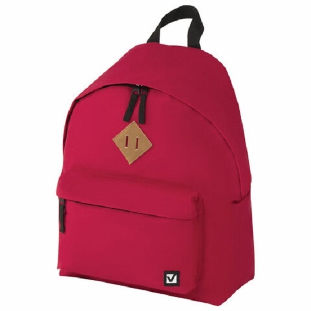 Рюкзак Brauberg B-HB1629 сити-формат, красный 41*32*14см 420гр., 1отд., с эргономичной спинкой