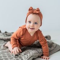 Боди с длинным рукавом "Охра" 0+