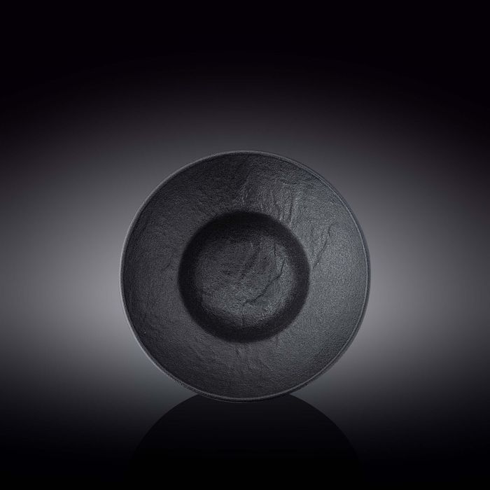 WILMAX Slatestone Глубокая фарфоровая тарелка WL-661112/A, 20 см, 800 мл, черный WILMAX Slatestone Глубокая фарфоровая тарелка WL-661112/A, 20 см, 800 мл, черный