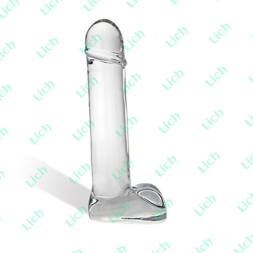 Реалистичный фаллос из стекла Straight Shooter, 22 см