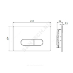 Кнопка для инсталляции белая глянцевая OLEAS M1 Ideal Standard R0115AC