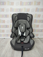 Автокресло детское Carmello группа 1/2/3 (9-36) 02 grey dot