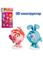 Игрушка 3D конструктор из пенокартона СМЕШАРИКИ, 3 листа   7472679, Артикул: 7472679