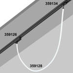 359128 KONST NT23 000 черный Светильник светодиодный IP20 LED 3000K 14W 170-265V 1400Лм RAMO