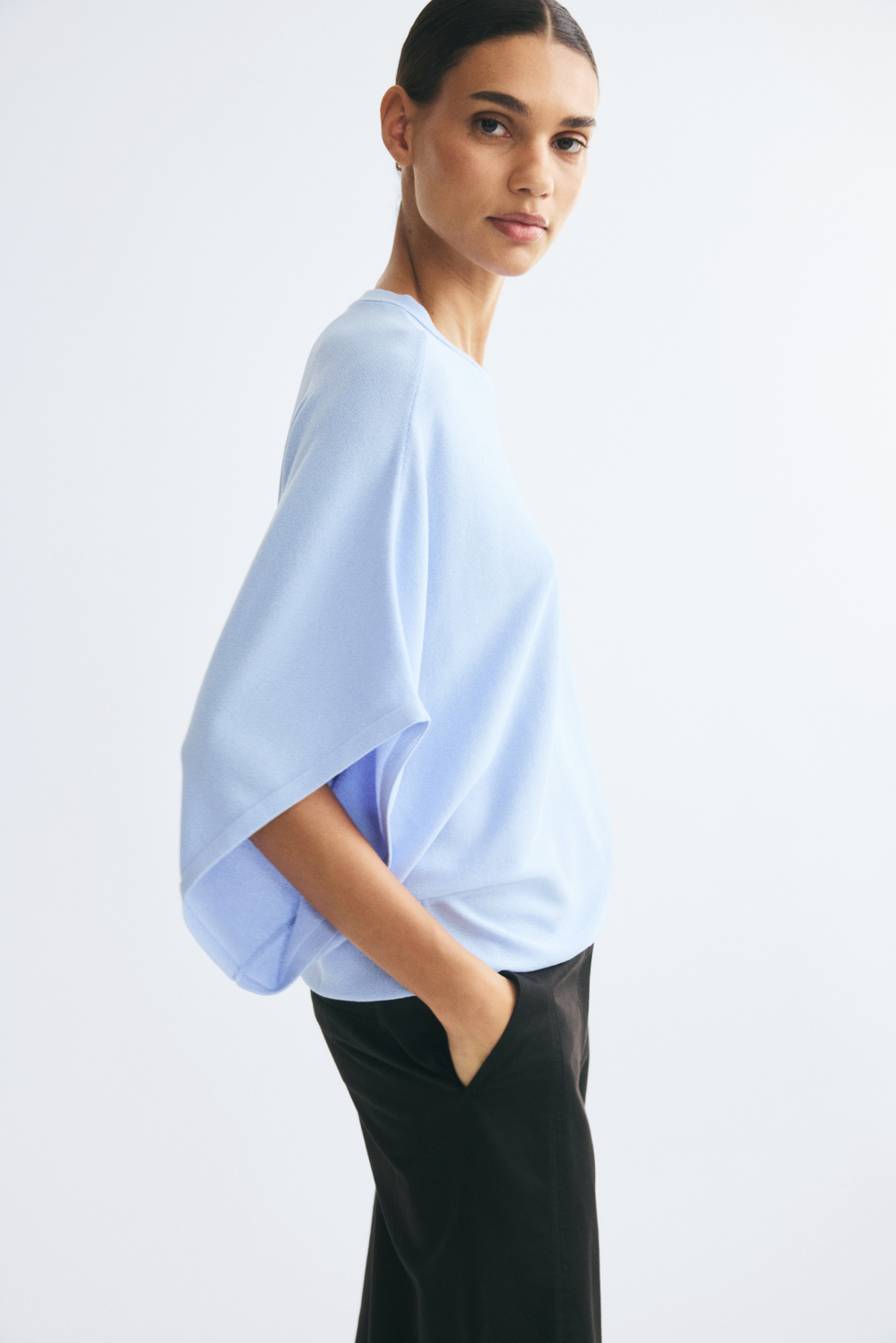 Тонкий трикотажный топ бокси - H&M