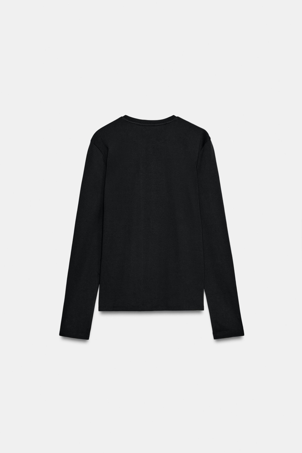 ФУТБОЛКА INTERLOCK С ДЛИННЫМИ РУКАВАМИ — ZARA