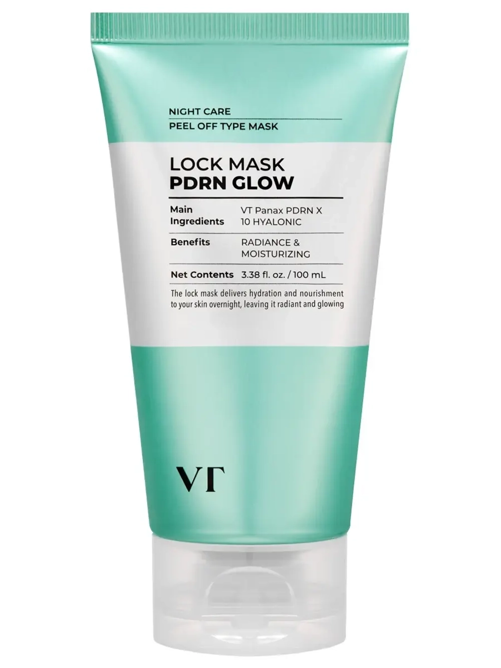 VT Cosmetics Ночная маска-плёнка с ПДРН для глубокого увлажнения и сияния кожи PDRN Glow Lock Mask 100 мл
