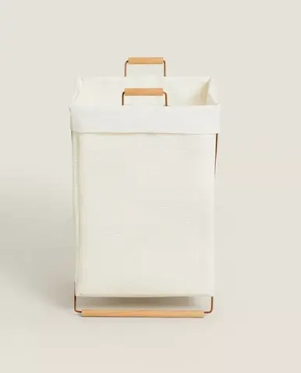 ZARA HOME СКЛАДНАЯ КОРЗИНА ДЛЯ БЕЛЬЯ, РАЗНОЦВЕТНЫЙ