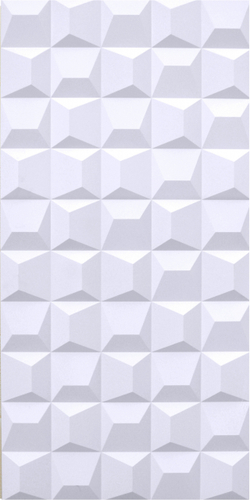 ЗД полиуретановая панель Мозаика, Белый / 3D PU MOSAIC 1-White, 1200х600х25 мм (под покраску)