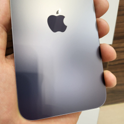 Крышка для iPhone 14 Pro Max - задняя стеклянная панель "премиум качество" (фиолетового цвета)