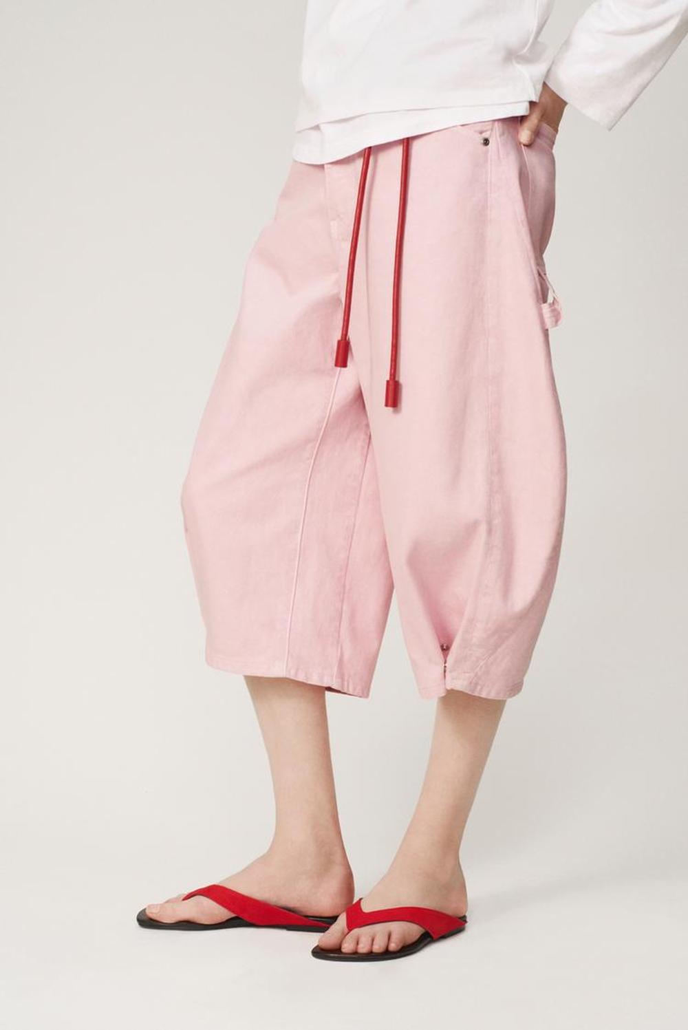 ZARA ШОРТЫ С ЗАЩИПАМИ — THE ITEM ZARA WOMAN, РОЗОВЫЙ